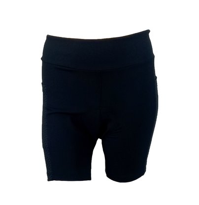 Bermuda Para Ciclismo Preta Com Bolso Lateral