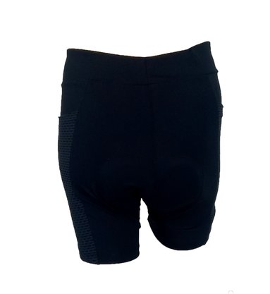 Bermuda Para Ciclismo Preta Com Bolso Lateral