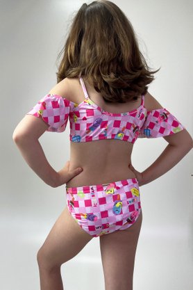 Conjunto Infantil Cigana Xadrez Picolé