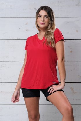Blusa IB SPORT Decote V Vermelha