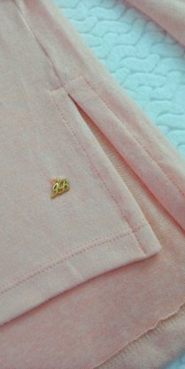 Blusa Melange Salmão