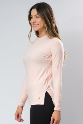Blusa Melange Salmão