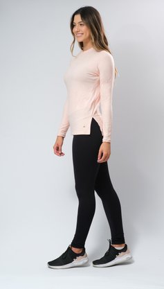 Blusa Melange Salmão