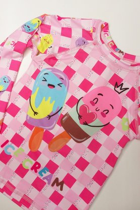 Blusa Infantil Com Proteção Xadrez Picolé
