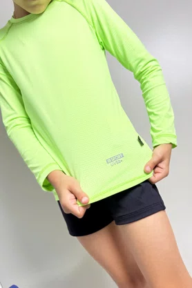 Blusa Infantil Proteção UV Verde Cítrico IB SPORT