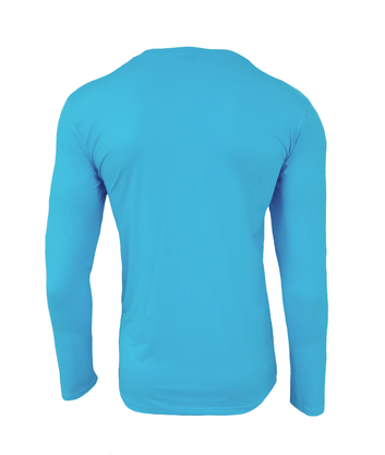 Blusa Masculina Manga Longa Azul Celeste