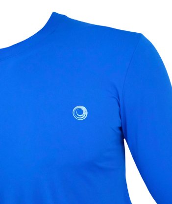 Blusa Masculina Manga Longa Azul Royal