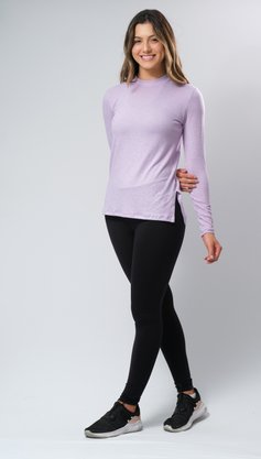 Blusa Melange Lavanda