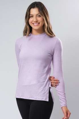 Blusa Melange Lavanda