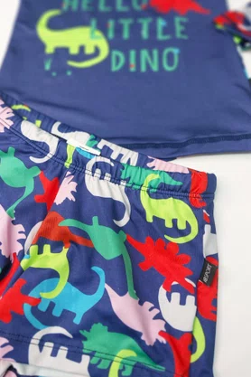 Blusa Infantil Com Proteção UV Dino Colorido