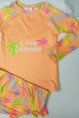 Blusa Infantil Com Proteção UV Coqueiros