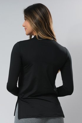 Blusa Térmica Com Fenda Lateral Preta