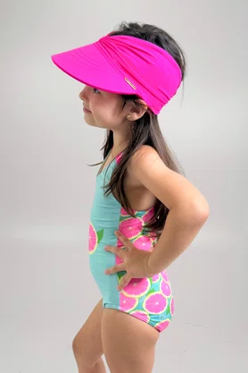 Body Infantil Alças Coloridas Laranjas Neon