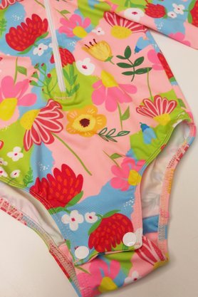 Body Infantil Flores