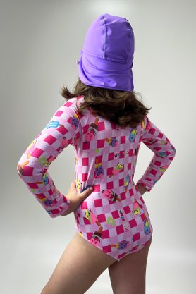 Body Infantil Xadrez Picolé