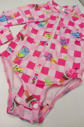 Body Infantil Xadrez Picolé