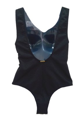 Body Lagoinha Plus Size Preto Com Textura