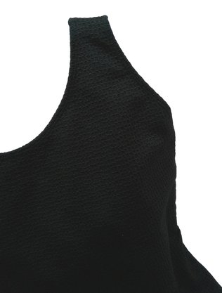 Body Lagoinha Plus Size Preto Com Textura