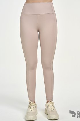Legging Elástico Personalizado Alto Giro Areia