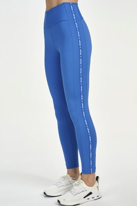 Legging Elástico Personalizado Alto Giro Azul Índigo
