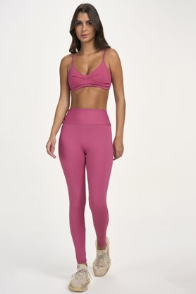 Legging Cós Alto Vermelho Carmim