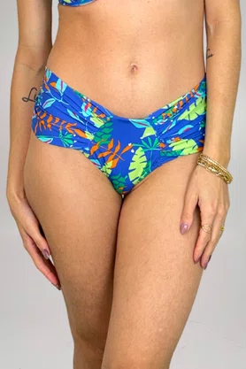 Calcinha De Biquíni Açores Tropical Folhas