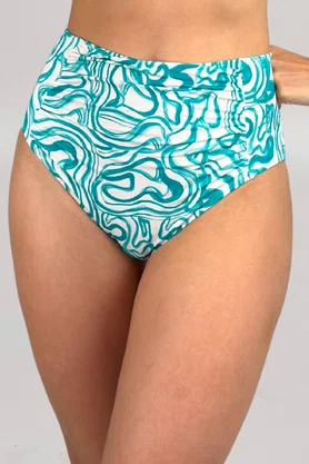 Hot Pants Amores Abstrato Turquesa