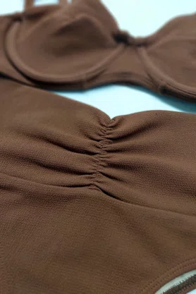 Calcinha Biquíni Cancún Choco Textura