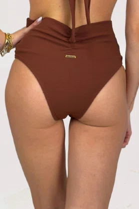 Calcinha Biquíni Cancún Choco Textura