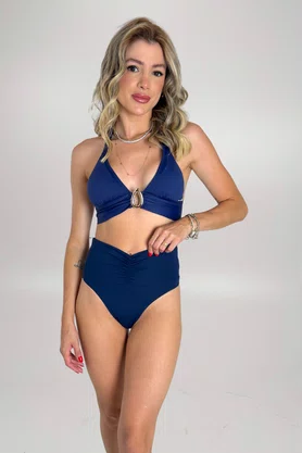 Calcinha Biquíni Cancún Azul Marinho