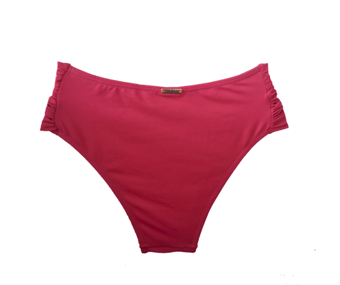 Calcinha De Biquíni Praia Brava Vermelho Carmim