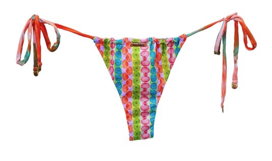 Calcinha De Biquíni Cortininha Dupla Conchinhas