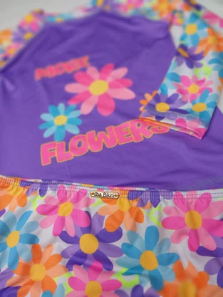 Calcinha De Biquíni Infantil Com Babadinho Flores
