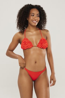 Calcinha De Biquíni Praia Mole Laranja