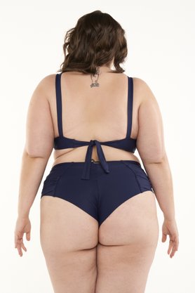 Calcinha Ilha do Mel Plus Size Azul Marinho