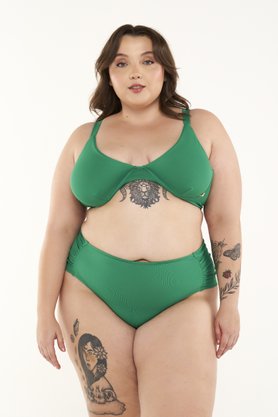 Calcinha Ilha do Mel Plus Size Verde Bandeira