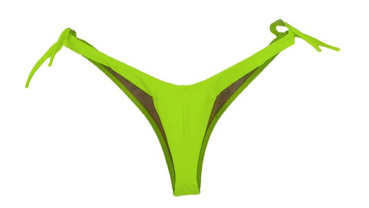 Calcinha De Biquíni Fio Amarradinha Verde Neon
