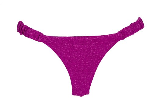 Calcinha De Biquíni Praia Mole Lurex Magenta