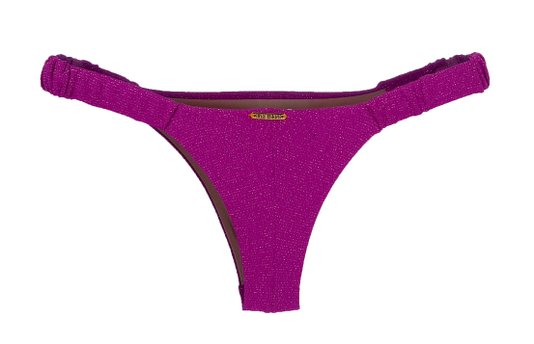 Calcinha De Biquíni Praia Mole Lurex Magenta
