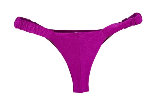 Calcinha De Biquíni Praia Mole Magenta Atoalhado