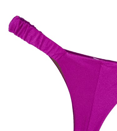 Calcinha De Biquíni Praia Mole Magenta Atoalhado