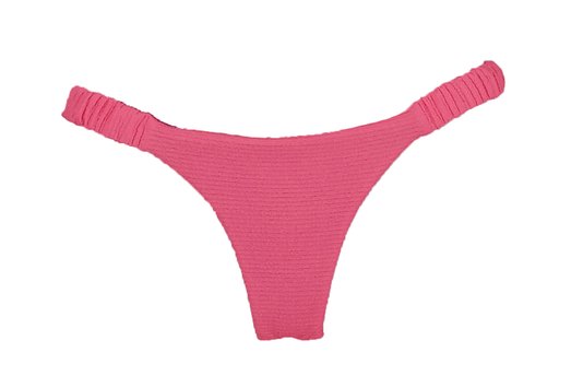 Calcinha De Biquíni Praia Mole Textura Rosa