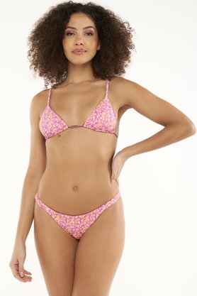 Calcinha De Biquíni Lateral Franzida Liberty Violeta