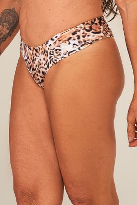 Calcinha De Biquíni Noronha Animal Print
