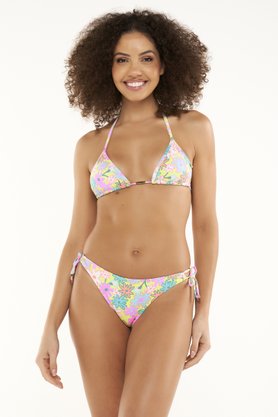 Calcinha De Biquíni Daniela Neon Flores