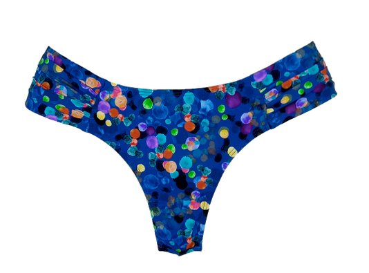 Calcinha De Biquíni Noronha Pontinhos Azul