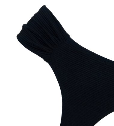 Calcinha De Biquíni Noronha Preto Texturizado