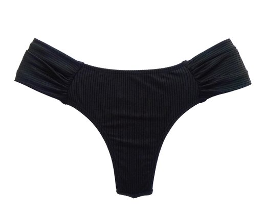 Calcinha De Biquíni Noronha Preto Canelado
