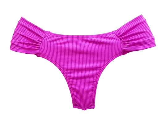 Calcinha De Biquíni Noronha Texturizada Rosa Pink