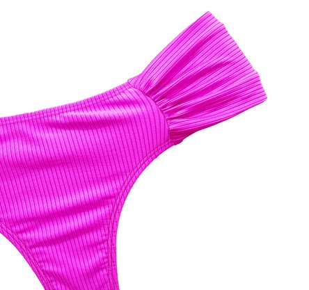 Calcinha De Biquíni Noronha Texturizada Rosa Pink